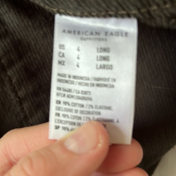 American eagle, 4 long, corduroy skirt, brownish-dark green, condition-good - Picture 5 of 5